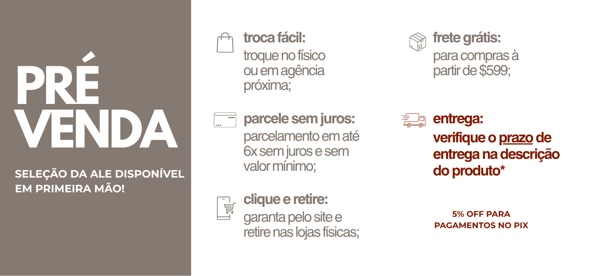 Pré venda 