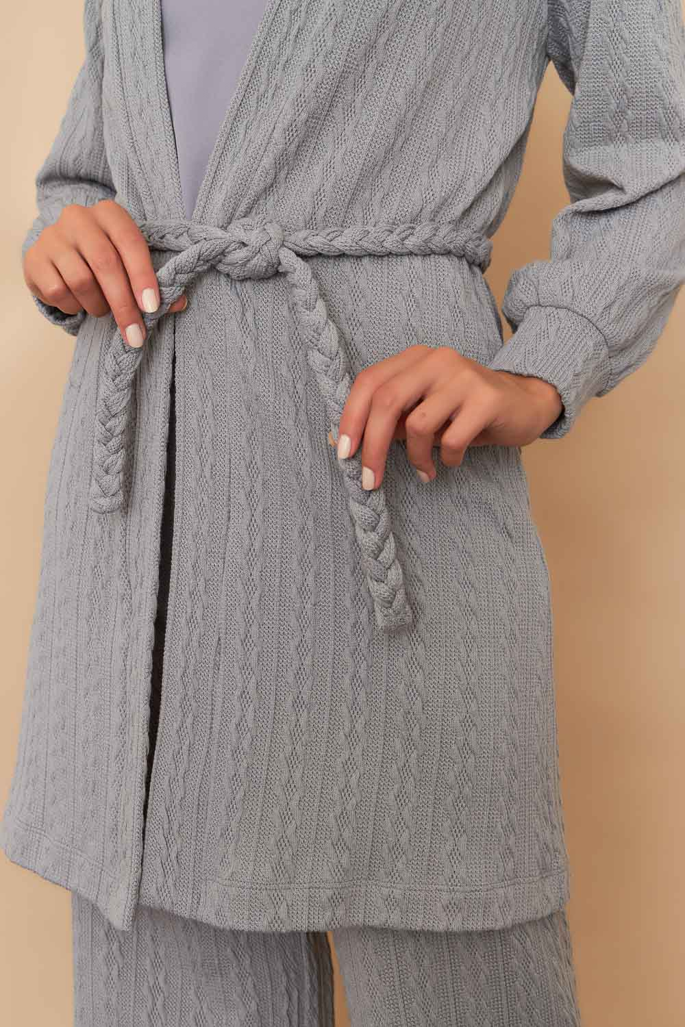 CARDIGAN JORDANA CINZA 3