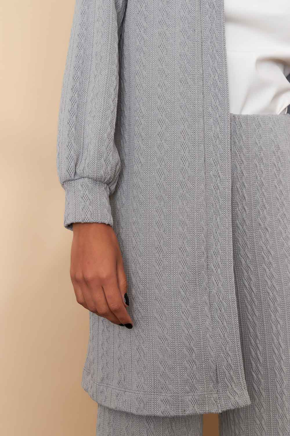 CARDIGAN JORDANA CINZA 4