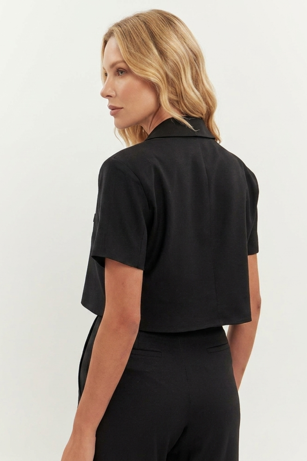 BLAZER CROP VICENTINA PRETO 3
