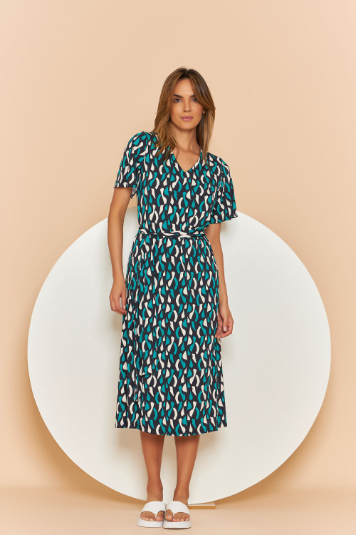 VESTIDO SABINA ESTAMP GRAVATARIA_GREEN