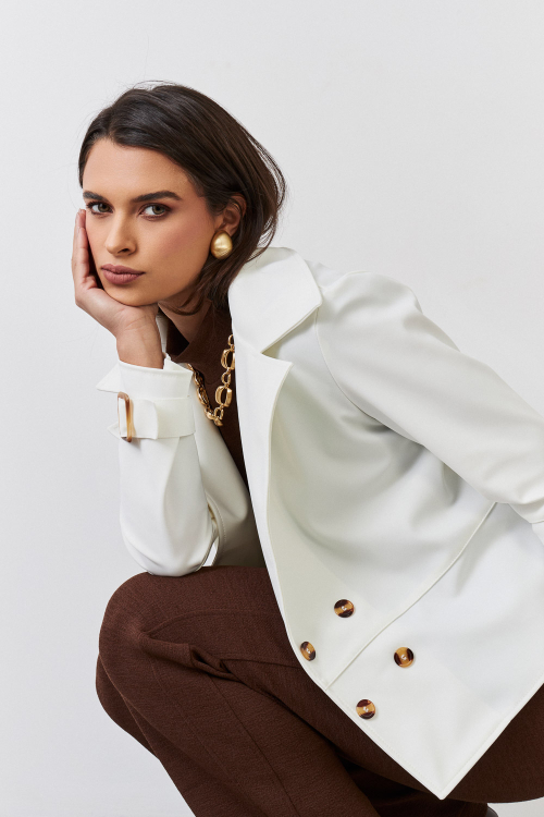 TRENCH COAT HAZEL OFF_WHITE