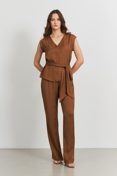 CALÇA LETICIA SNAKE_CARAMELO