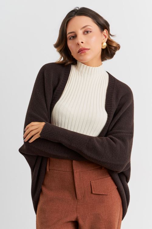 CARDIGAN VALERIA MARROM