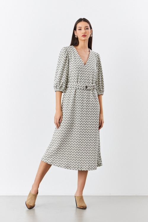 VESTIDO CALU P&B
