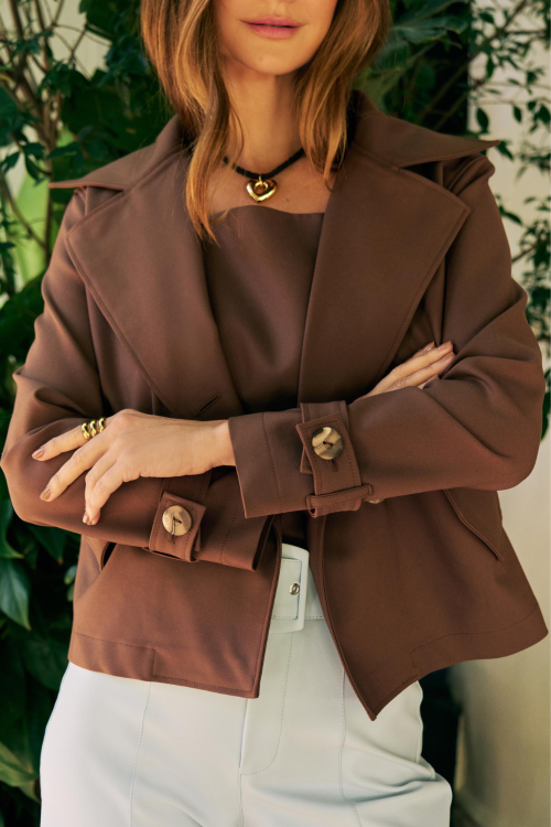 TRENCH COAT GISLEI ESPRESSO